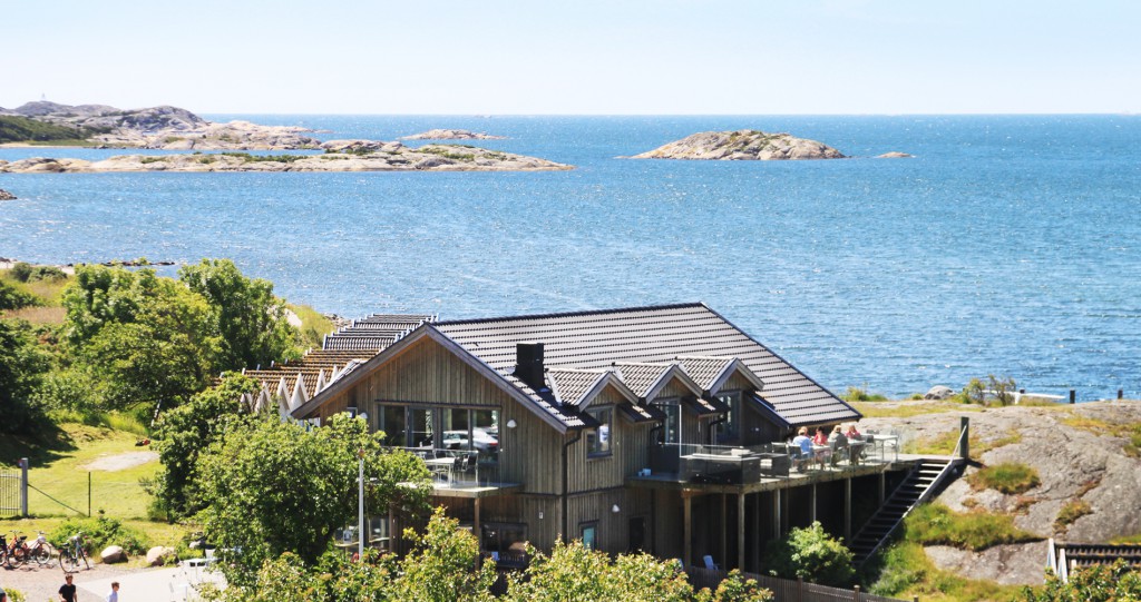 Bild över restaurant från berget